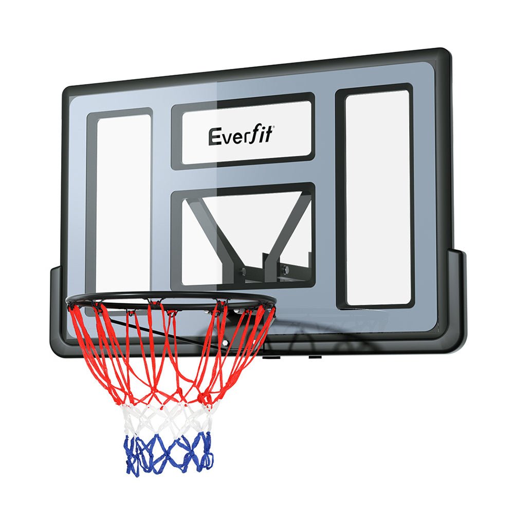 Everfit 45" Basketball Hoop Backboard Wall Mounted Ring Net Sports Pro System - Outdoorium