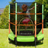 Everfit 4.5FT Trampoline for Kids w/ Enclosure Safety Net Rebounder Gift Green - Outdoorium