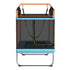 Everfit 6FT Trampoline for Kids w/ Enclosure Safety Net Swing Rectangle Orange - Outdoorium