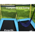 Everfit 6FT Trampoline for Kids w/ Enclosure Safety Net Swing Rectangle Yellow | Outdoorium