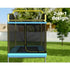 Everfit 6FT Trampoline for Kids w/ Enclosure Safety Net Swing Rectangle Yellow | Outdoorium