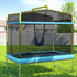 Everfit 6FT Trampoline for Kids w/ Enclosure Safety Net Swing Rectangle Yellow | Outdoorium