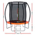 Everfit 6FT Trampoline for Kids w/ Ladder Enclosure Safety Net Rebounder Orange | Outdoorium