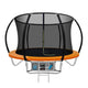 Everfit 8FT Trampoline for Kids w/ Ladder Enclosure Safety Net Rebounder Orange | Outdoorium