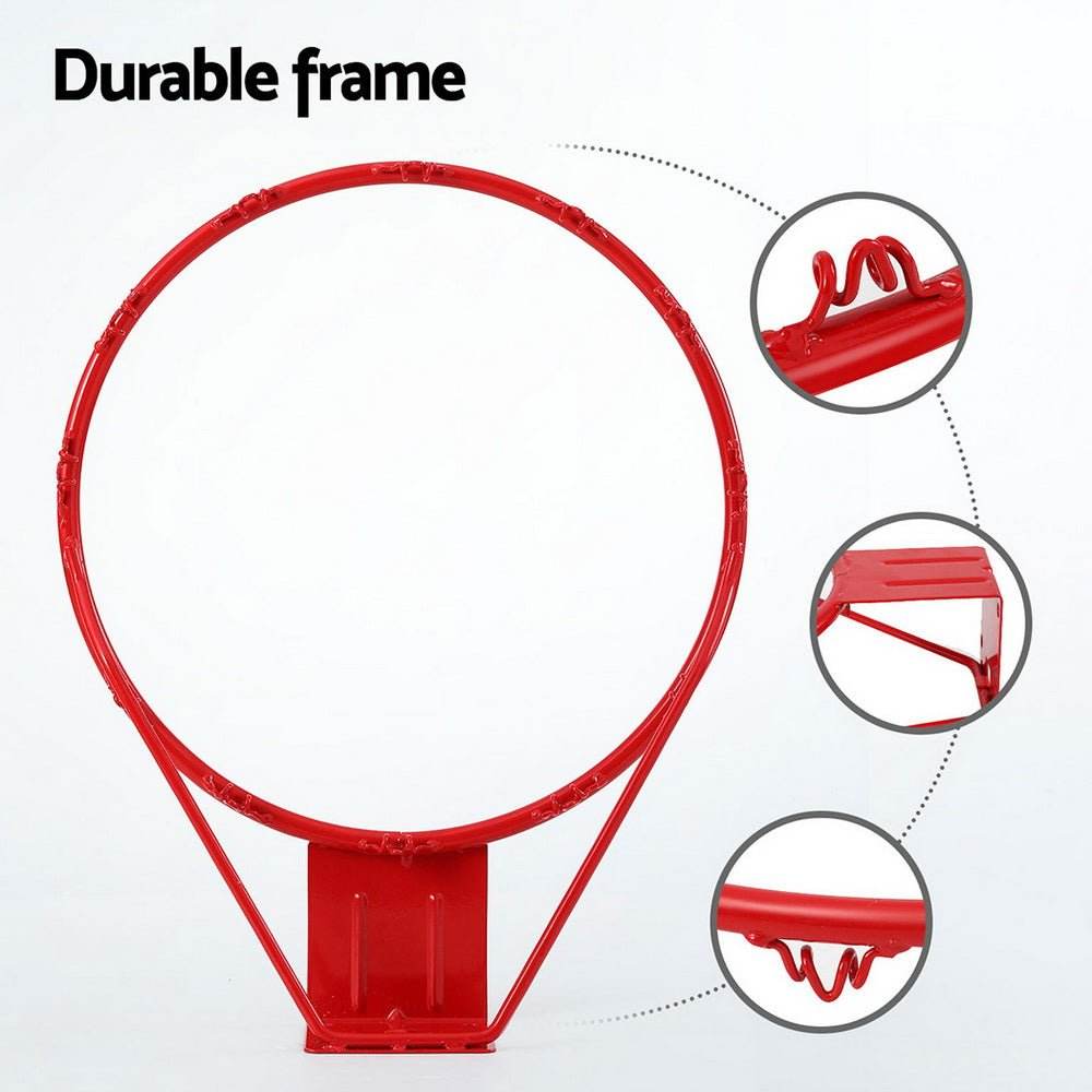 Everfit Basketball Ring Hoop Rim Goal Net 45CM | Outdoorium