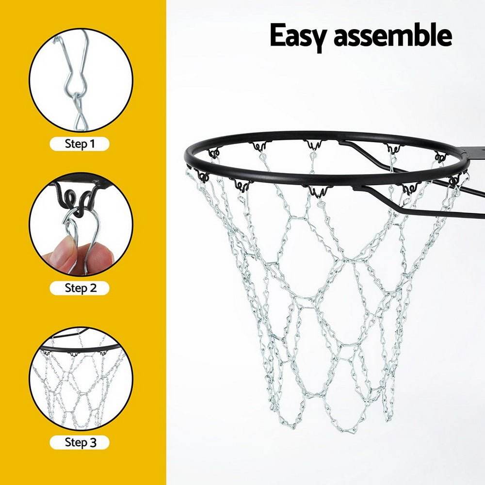 Everfit Basketball Ring Metal Braided Chain Net 12 Loop | Outdoorium