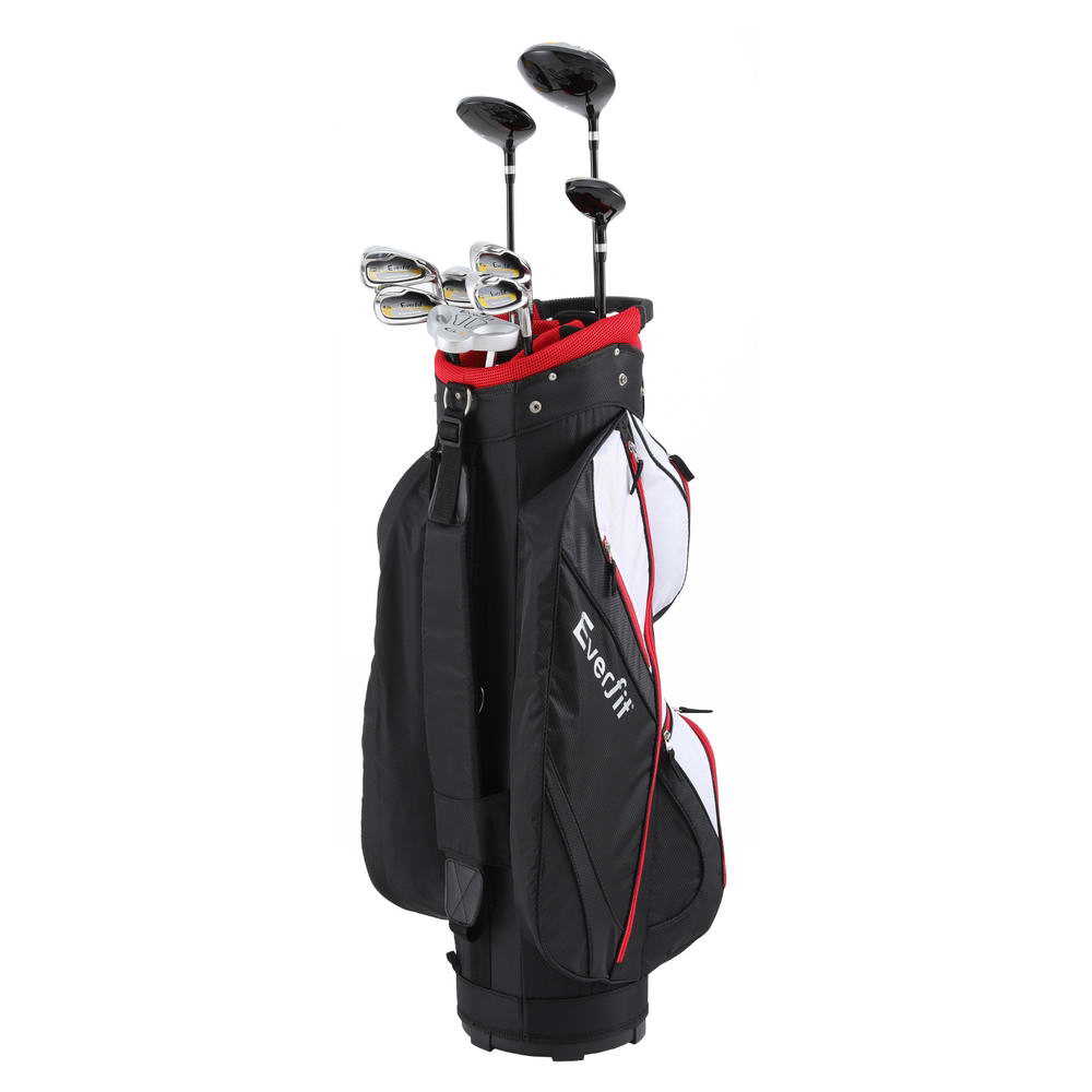 Everfit Golf Clubs Set Men Right Handed Golf Wedges Alloy Driver Golf Stand Bag - Outdoorium