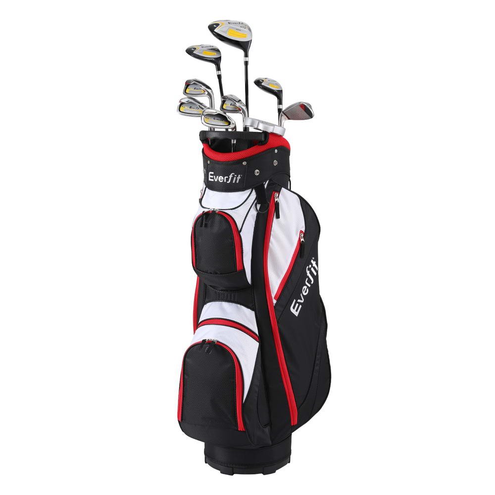 Everfit Golf Clubs Set Men Right Handed Golf Wedges Alloy Driver Golf Stand Bag - Outdoorium