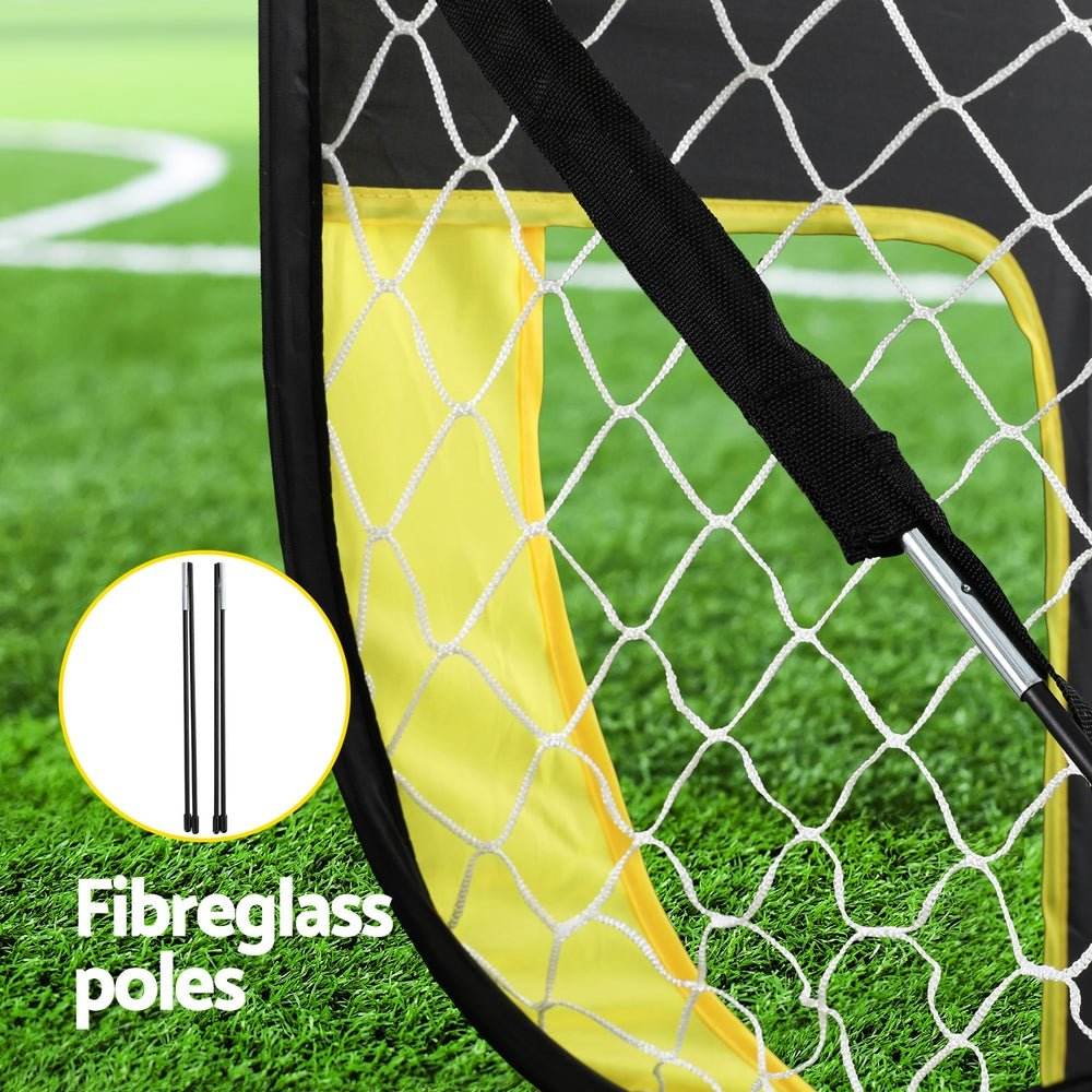 Everfit Portable Football Net Soccer Goal Rebound Target Hitter Training - Outdoorium