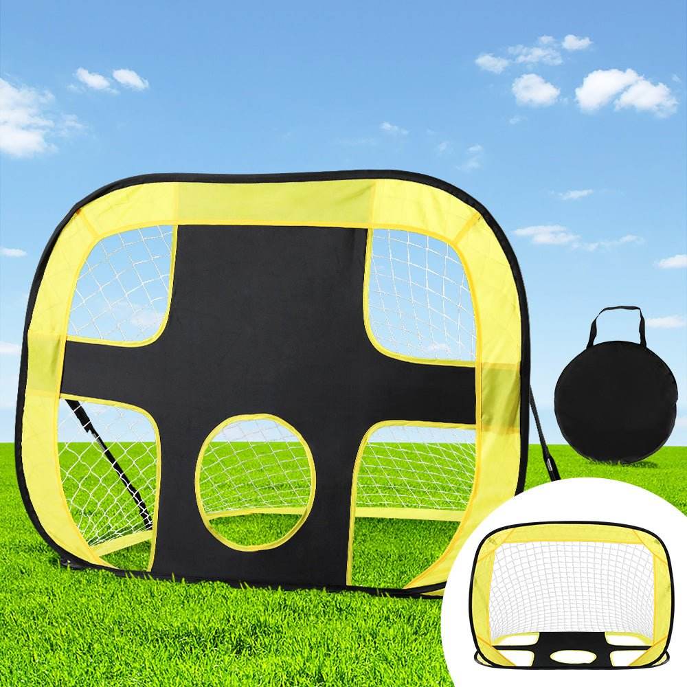 Everfit Portable Football Net Soccer Goal Rebound Target Hitter Training - Outdoorium