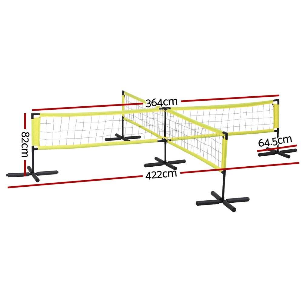 Everfit Water Volleyball Net Set Portable Swimming Pool Nets Game 4 Anchor Bags | Outdoorium