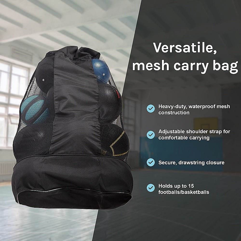 Extra Large Sports Ball Carry Bag Waterproof Football Basketball Volleyball Soccer Rugby NetBall | Outdoorium