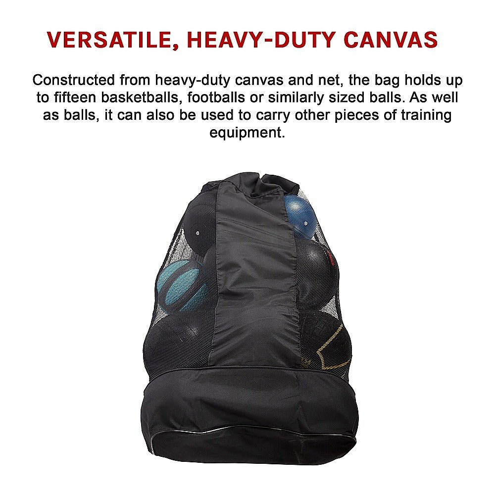 Extra Large Sports Ball Carry Bag Waterproof Football Basketball Volleyball Soccer Rugby NetBall - Outdoorium