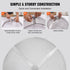 Fire Pit Spark Screen Round 36", Reinforced Heavy Duty Steel Metal Cover, Outdoor Firepit Lid, Easy - Opening Top Screen Covers Round with Ring Handle for Outdoor Patio Fire Pits Backyard | Outdoorium