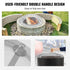 Fire Pit Spark Screen Round 40", Reinforced Heavy Duty Steel Metal Cover, Outdoor Firepit Lid, Easy - Opening Top Screen Covers Round with Ring Handle for Outdoor Patio Fire Pits Backyard | Outdoorium