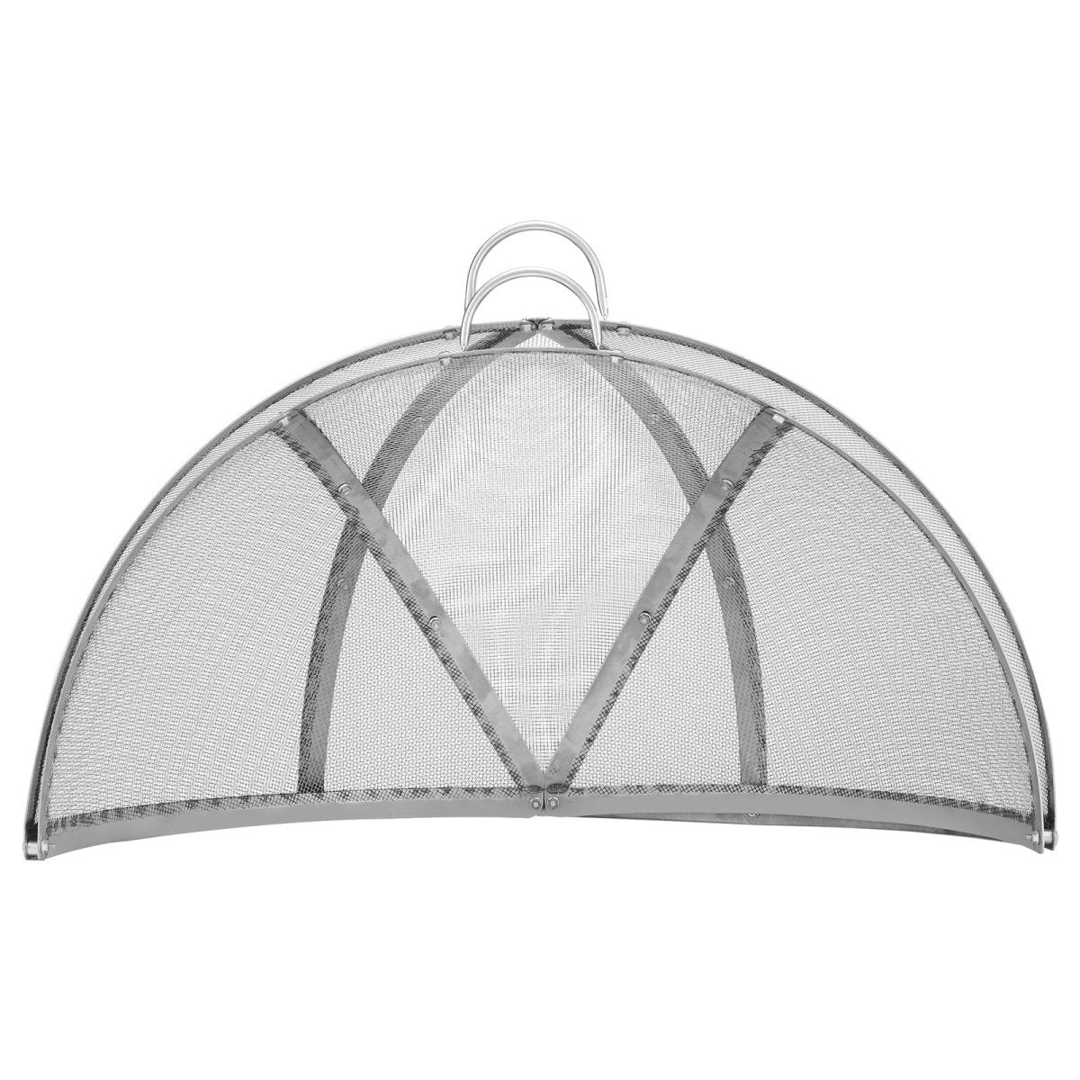 Firepit Spark Screen Lid, 40" Diameter, Outdoor Firepit Ring Cover Round Accessories, Fire Pit Metal Cover, Easy - Opening Stainless Steel Fire Ring Covers for Outdoor Patio Fire Pits Backyard | Outdoorium