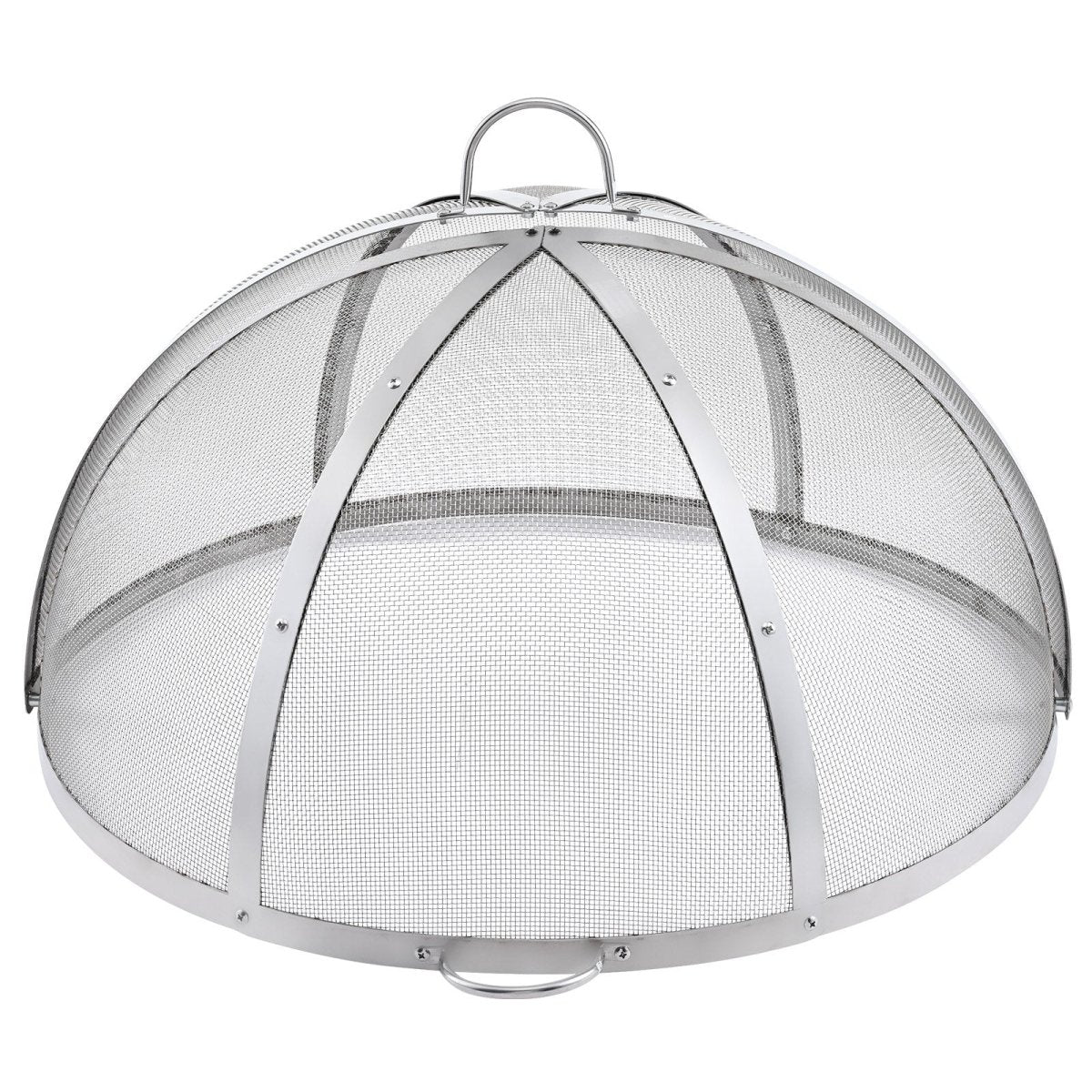Firepit Spark Screen Lid, 40" Diameter, Outdoor Firepit Ring Cover Round Accessories, Fire Pit Metal Cover, Easy - Opening Stainless Steel Fire Ring Covers for Outdoor Patio Fire Pits Backyard | Outdoorium
