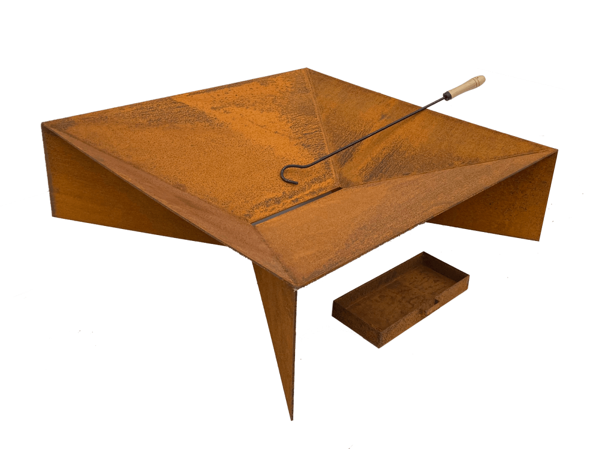 Fuji Fire Pit with Ash Tray | Outdoorium