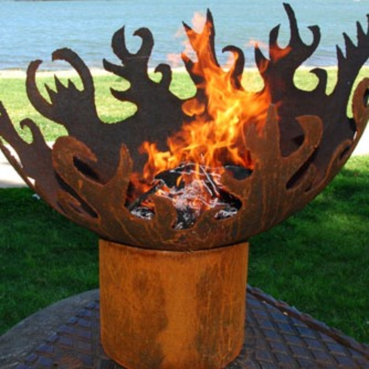 Flame Dancer Cast Iron Fire Pit - Outdoorium