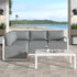 Four - Seat Alfresco Harmony Set – Charcoal Grey - Outdoorium