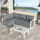 Four-Seat Alfresco Harmony Set – White | Furniture > Outdoor