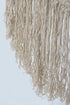 Fringed Cotton Rope Mexican Hammock Swing from Mexico in Ivory - Outdoorium