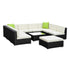 Gardeon 10-Piece Outdoor Wicker Sofa Set | Modular Lounge Setting | Furniture > Outdoor