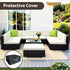 Gardeon 10-Piece Outdoor Wicker Sofa Set | Modular Lounge Setting | Furniture > Outdoor