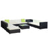 Gardeon 12-Piece Modular Wicker Outdoor Sofa Set - Black