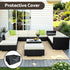 Gardeon 13-Piece Outdoor Wicker Sofa Set | Modular Lounge Setting | Furniture > Outdoor