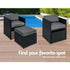 Gardeon 13-Piece Wicker Outdoor Dining Set - Black | UV Resistant | Furniture > Dining