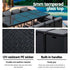 Gardeon 13-Piece Wicker Outdoor Dining Set - Black | UV Resistant | Furniture > Dining