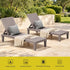 Gardeon 2-Pack Adjustable Sun Loungers - Brown – product gallery image 6