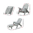 Gardeon grey folding sun loungers set of two - additional product image 3
