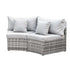 Gardeon 2 PCS Outdoor Sofa Set Rattan Modular Chair Garden Patio Furniture Grey | Furniture > Outdoor > Outdoor Sofas & Lounge Sets