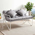 Gardeon 2-Seater Garden Bench with Cushion 118cm - Grey