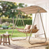 Gardeon 2-Seater Rattan Outdoor Swing Chair with Canopy – Beige