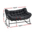 Gardeon two-seater wicker rocking chair