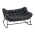 Gardeon rocking loveseat padded cushion detail