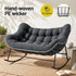Gardeon outdoor rocking loveseat side view