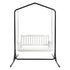 Gardeon 2-Seater Wooden Outdoor Swing Chair with Stand – White – view 3