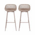 Gardeon 2PC Outdoor Bar Stools Plastic Metal Dining Chair Patio Furniture Coffee | Furniture > Bar Stools & Chairs > Table & Bar Stools