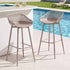 Gardeon 2PC Outdoor Bar Stools Plastic Metal Dining Chair Patio Furniture Coffee | Furniture > Bar Stools & Chairs > Table & Bar Stools