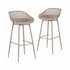 Gardeon 2PC Outdoor Bar Stools Plastic Metal Dining Chair Patio Furniture Coffee | Furniture > Bar Stools & Chairs > Table & Bar Stools