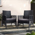 Gardeon 2PC Outdoor Dining Chairs Patio Furniture Wicker Lounge Chair Garden | Furniture > Outdoor