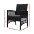 Gardeon 2PC Outdoor Dining Chairs Patio Furniture Wicker Lounge Chair Garden | Furniture > Outdoor