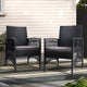 Gardeon 2PC Outdoor Dining Chairs Patio Furniture Wicker Lounge Chair Garden | Furniture > Outdoor
