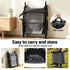 Gardeon portable folding sun lounger folded view