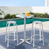 Gardeon 3 - Piece Outdoor Bar Set Bistro Table Stools Adjustable Round Cafe | Outdoorium