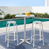 Gardeon 3 - Piece Outdoor Bar Set Bistro Table Stools Adjustable Square Cafe | Outdoorium